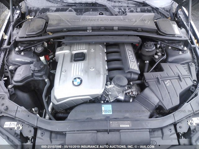 WBAVB17556NK38538 - 2006 BMW 325 I AUTOMATIC შავი ფოტო 10
