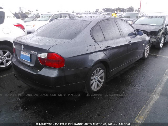 WBAVB17556NK38538 - 2006 BMW 325 I AUTOMATIC შავი ფოტო 4