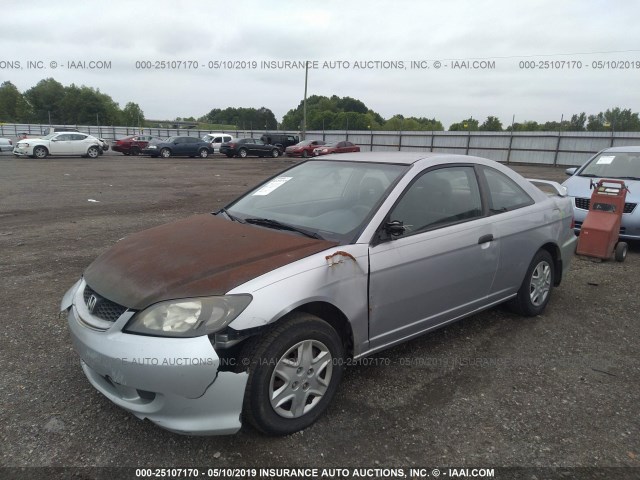1HGEM21155L033676 - 2005 HONDA CIVIC DX VP Gümüş foto 2