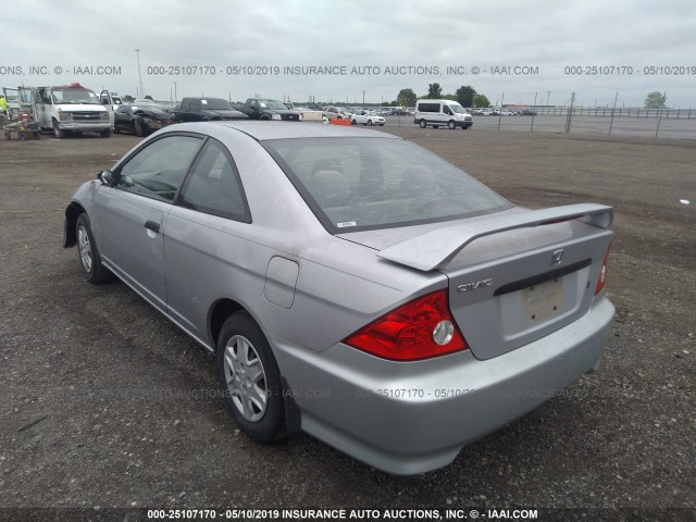 1HGEM21155L033676 - 2005 HONDA CIVIC DX VP Gümüş foto 3
