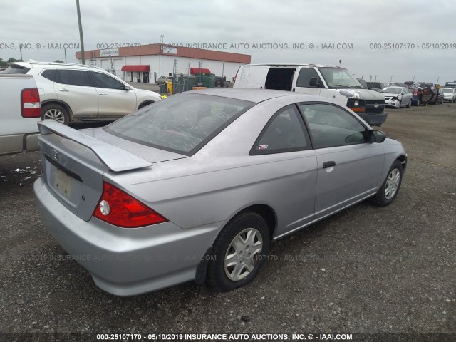 1HGEM21155L033676 - 2005 HONDA CIVIC DX VP Gümüş foto 4