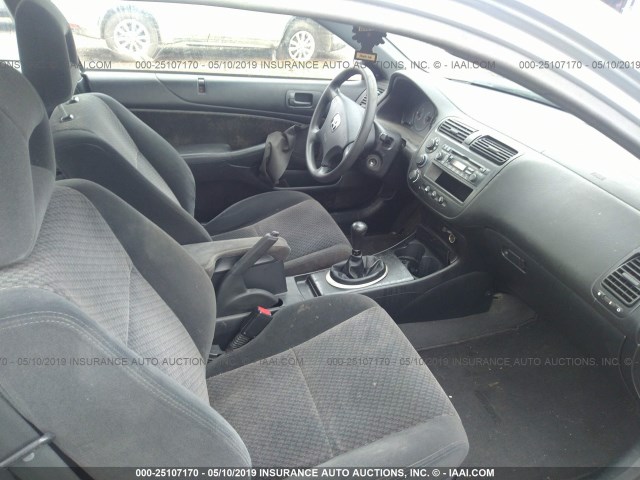 1HGEM21155L033676 - 2005 HONDA CIVIC DX VP Gümüş foto 5