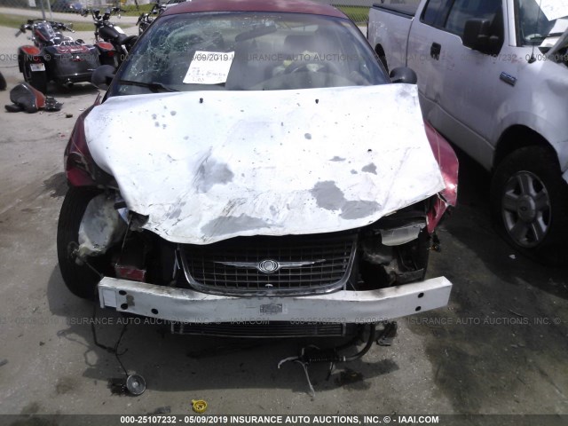 1C3EJ56H0XN686247 - 1999 CHRYSLER CIRRUS LXI RED photo 6