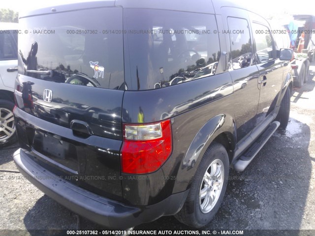 5J6YH28746L004997 - 2006 HONDA ELEMENT EX BLACK photo 4