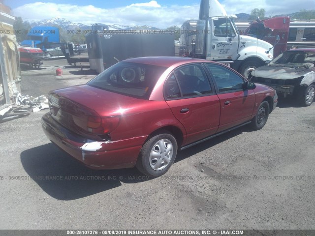 1G8ZZ52811Z246902 - 2001 SATURN 4 DOOR RED photo 4