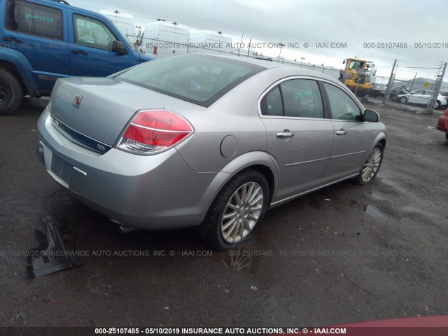 1G8ZV577X7F294338 - 2007 SATURN AURA XR SILVER photo 4