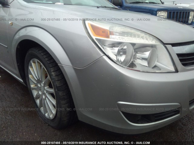 1G8ZV577X7F294338 - 2007 SATURN AURA XR SILVER photo 6