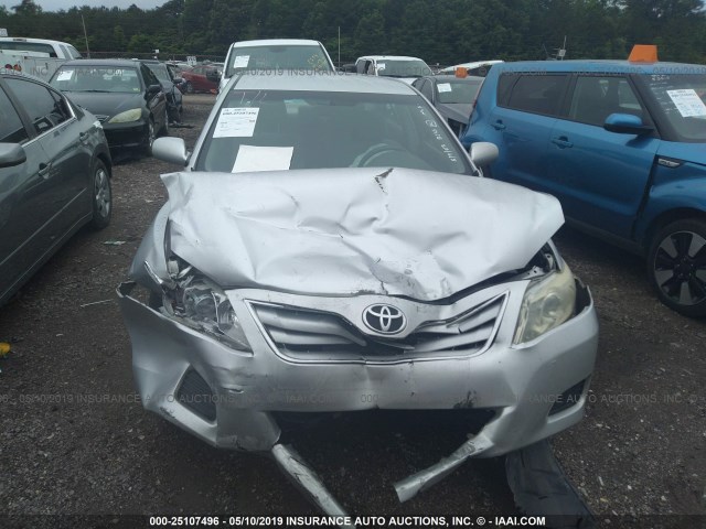 4T1BF3EK0BU171101 - 2011 TOYOTA CAMRY SE/LE/XLE SILVER photo 6