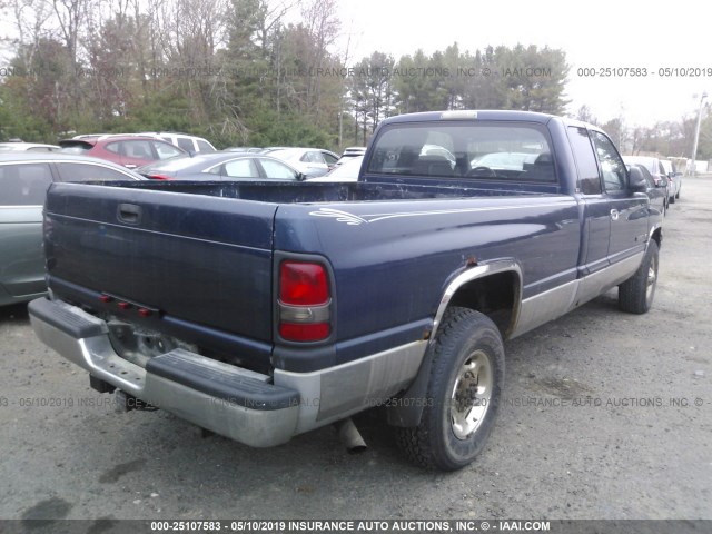 1B7KC23W4YJ174879 - 2000 DODGE RAM 2500 Dark Blue photo 4