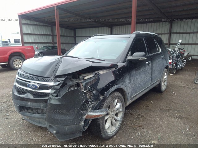 1FMHK8F82BGA32060 - 2011 FORD EXPLORER LIMITED BLACK photo 2