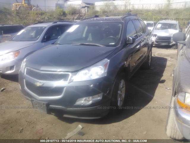 1GNLVGED3AS154881 - 2010 CHEVROLET TRAVERSE LT GRAY photo 2