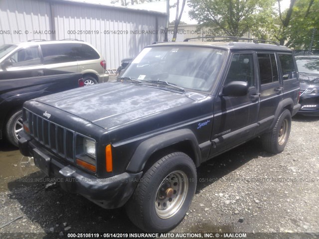 1J4FT68S0WL214420 - 1998 JEEP CHEROKEE SPORT/CLASSIC შავი ფოტო 2