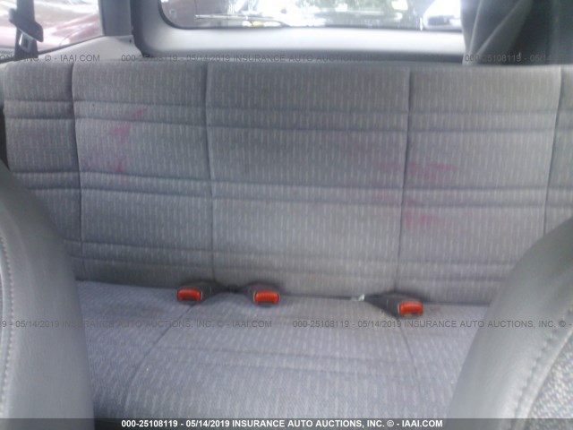 1J4FT68S0WL214420 - 1998 JEEP CHEROKEE SPORT/CLASSIC შავი ფოტო 8