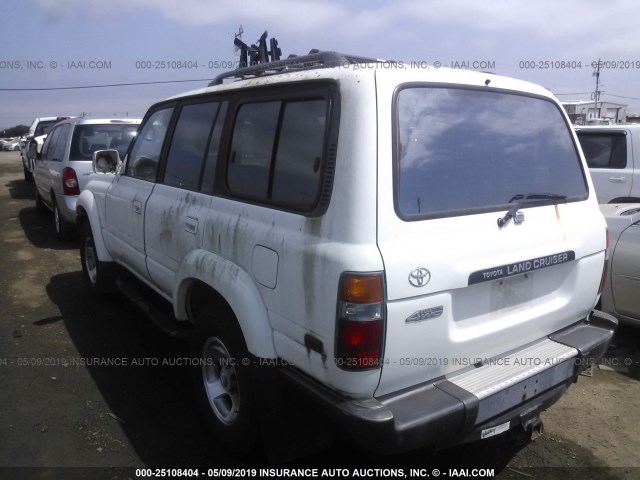 JT3HJ85J7T0114084 - 1996 TOYOTA LAND CRUISER HJ85 WHITE photo 3