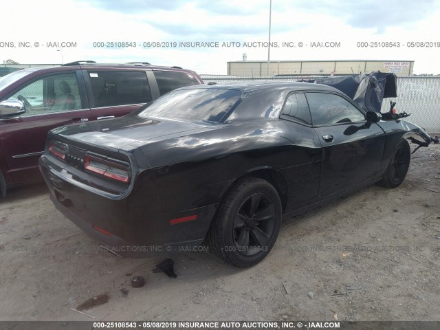 2C3CDZAG6FH883323 - 2015 DODGE CHALLENGER SXT BLACK photo 4