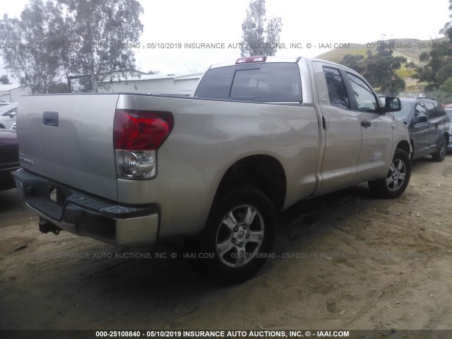 5TFRV54167X031859 - 2007 TOYOTA TUNDRA DOUBLE CAB SR5 GOLD photo 4