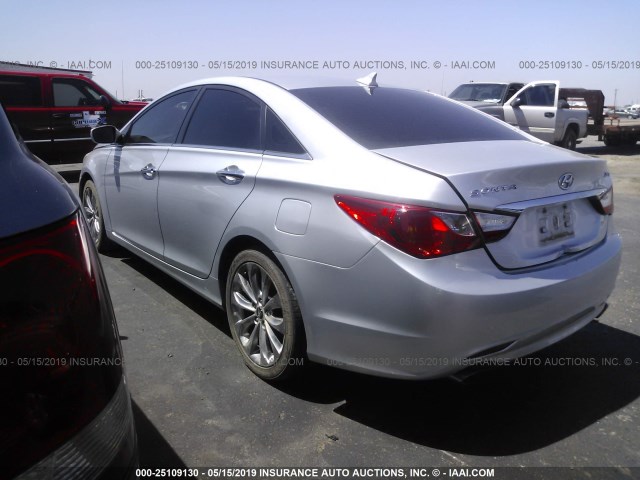 5NPEC4ABXBH275112 - 2011 HYUNDAI SONATA SE/LIMITED SILVER photo 3