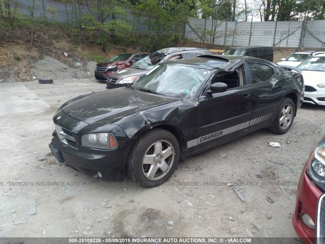 2B3KK43G97H870940 - 2007 DODGE CHARGER SE/SXT BLACK photo 2