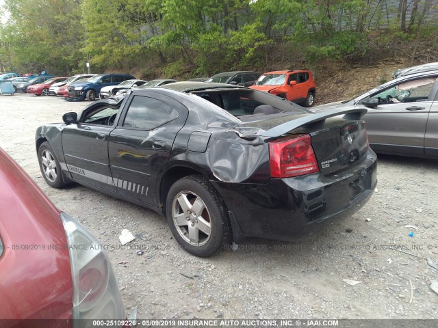 2B3KK43G97H870940 - 2007 DODGE CHARGER SE/SXT BLACK photo 3