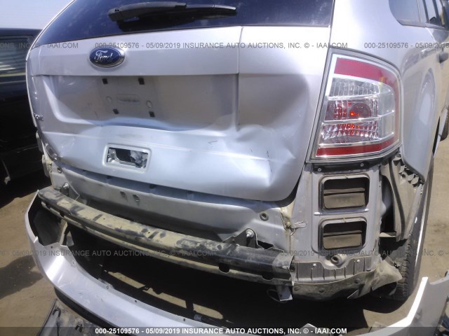 2FMDK3GC7ABA04166 - 2010 FORD EDGE SE SILVER photo 6