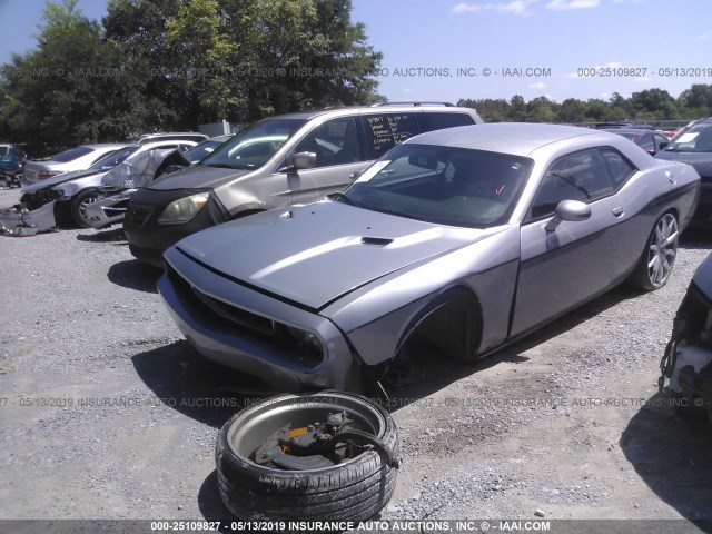 2C3CDYAG6EH126642 - 2014 DODGE CHALLENGER SXT SILVER photo 2