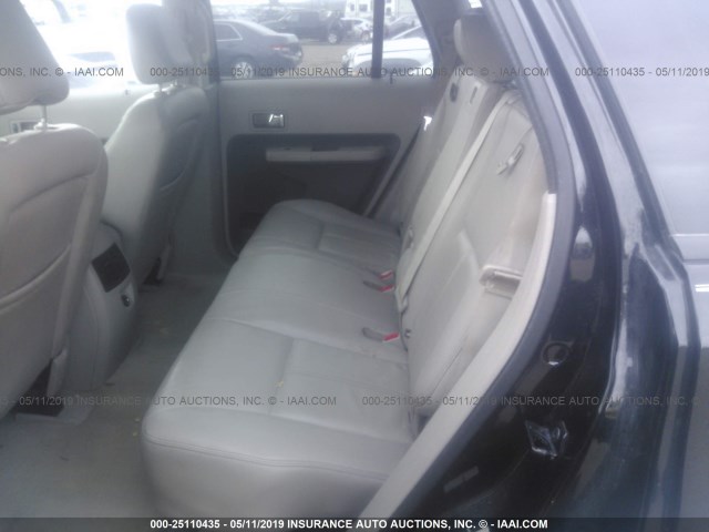 2FMDK48C47BA90016 - 2007 FORD EDGE SEL BLACK photo 8