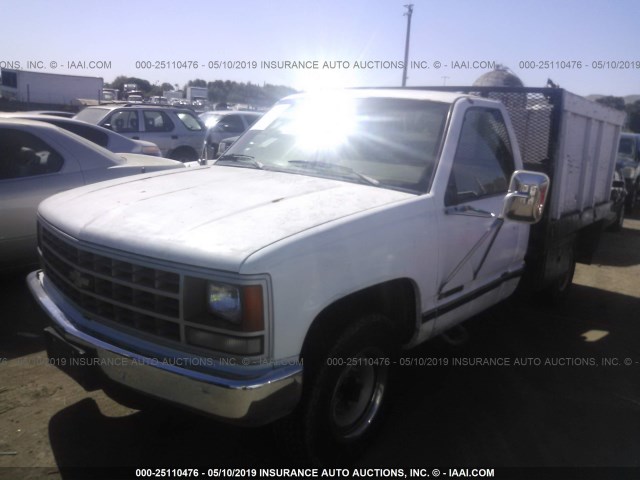 1GCGC24K1LE214001 - 1990 CHEVROLET GMT-400 C2500 WHITE photo 2