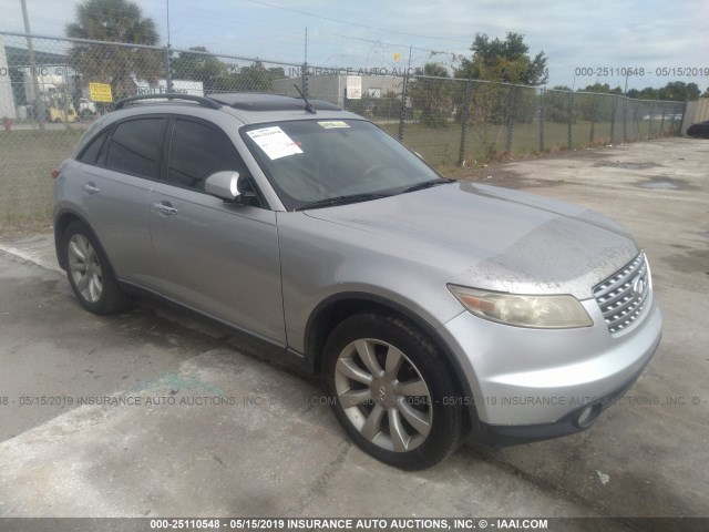 JNRBS08W53X400109 - 2003 INFINITI FX45 SILVER photo 1