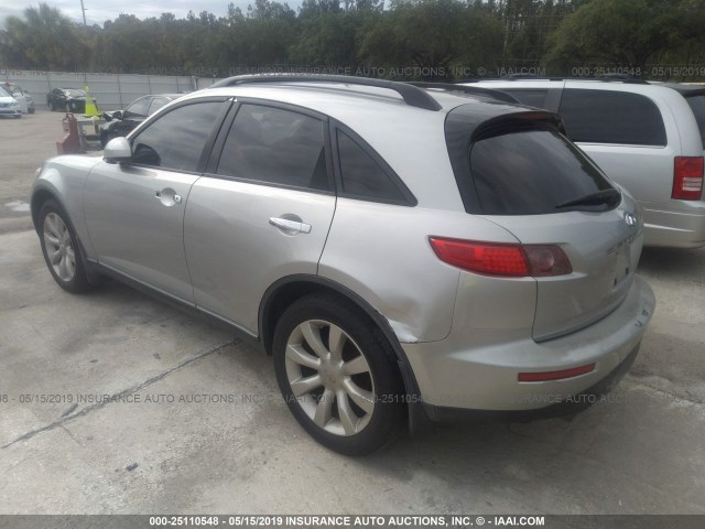 JNRBS08W53X400109 - 2003 INFINITI FX45 SILVER photo 3