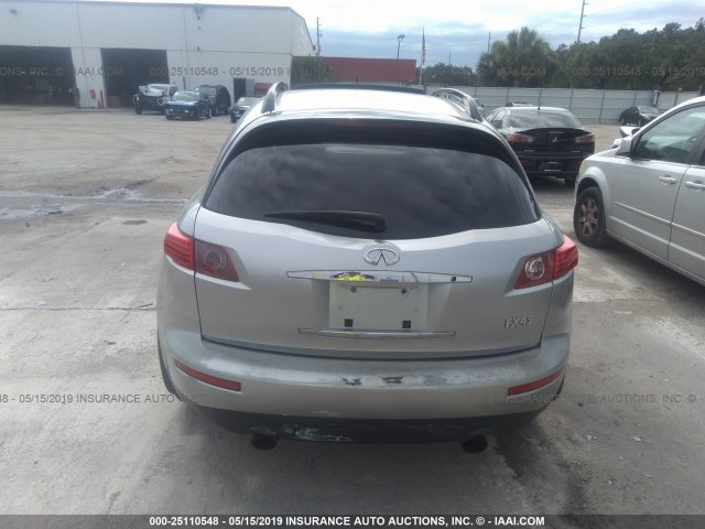 JNRBS08W53X400109 - 2003 INFINITI FX45 SILVER photo 6