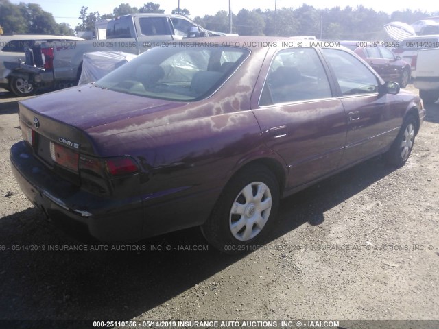 4T1BF22K6WU070049 - 1998 TOYOTA CAMRY CE/LE/XLE RED photo 4