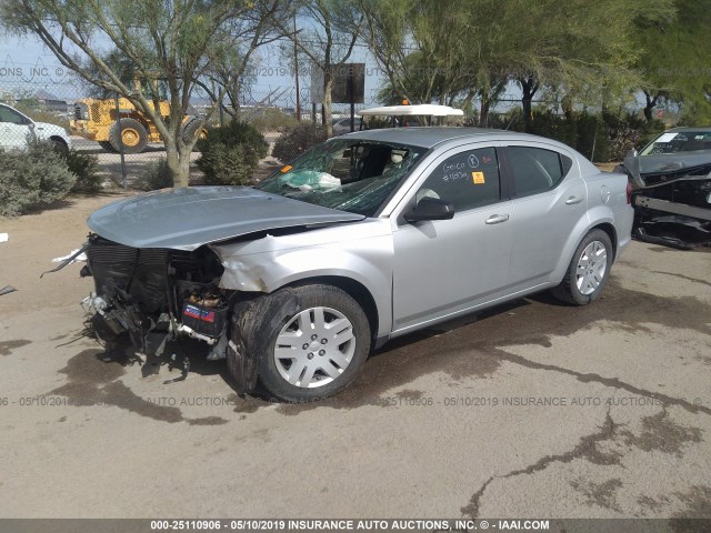 1B3BD4FB9BN588243 - 2011 DODGE AVENGER EXPRESS SILVER photo 2