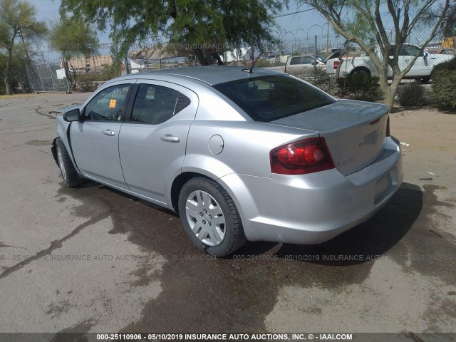 1B3BD4FB9BN588243 - 2011 DODGE AVENGER EXPRESS SILVER photo 3