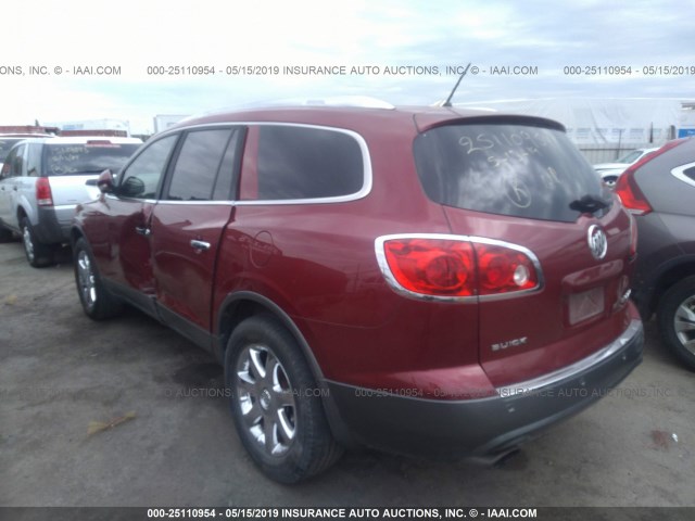 5GAER23718J124625 - 2008 BUICK ENCLAVE CXL BURGUNDY photo 3