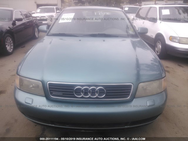 WAUED28D6XA007453 - 1999 AUDI A4 2.8 QUATTRO BLUE photo 6