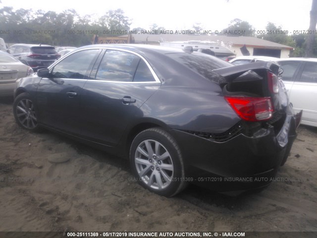 1G11E5SAXDF130100 - 2013 CHEVROLET MALIBU 2LT GRAY photo 3