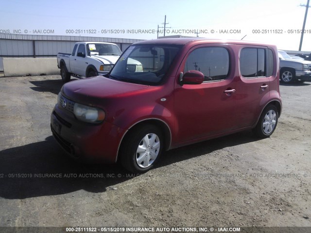 JN8AZ28R79T106468 - 2009 NISSAN CUBE S/SL RED photo 2