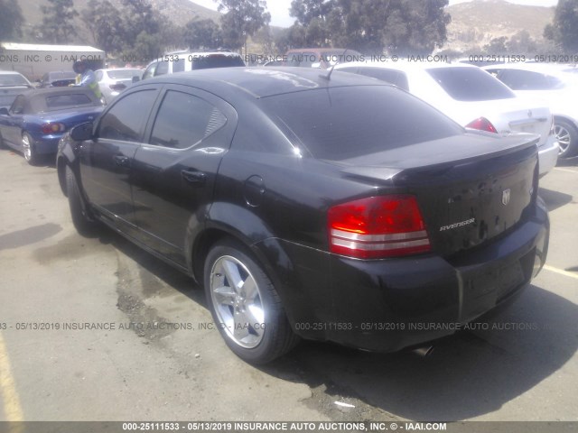 1B3LC76M98N694176 - 2008 DODGE AVENGER R/T BLACK photo 3