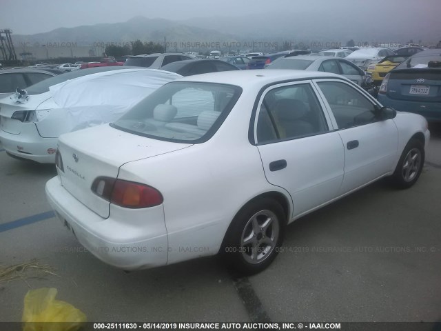1NXBR12EXXZ256349 - 1999 TOYOTA COROLLA VE/CE/LE WHITE photo 4