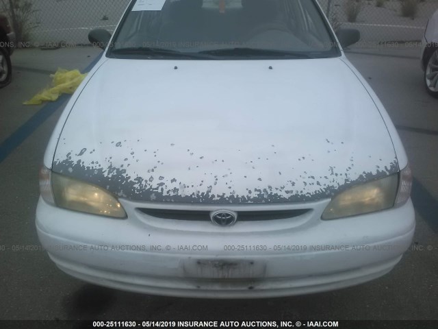 1NXBR12EXXZ256349 - 1999 TOYOTA COROLLA VE/CE/LE WHITE photo 6