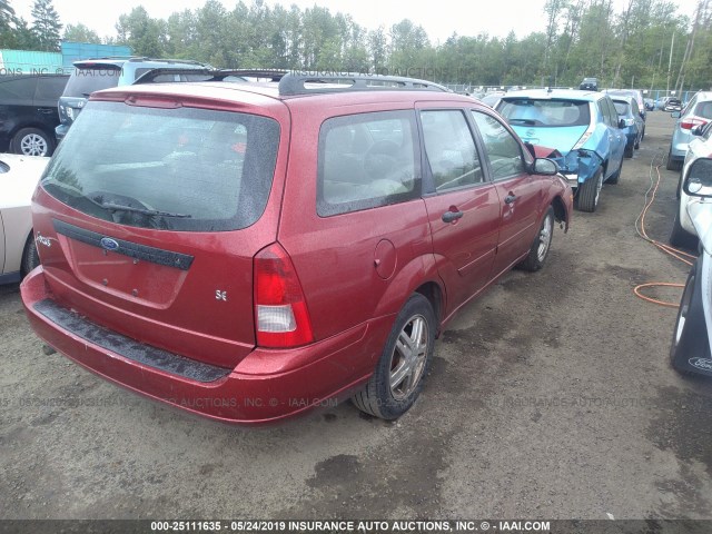 1FAHP36341W330584 - 2001 FORD FOCUS SE/SE COMFORT RED photo 4
