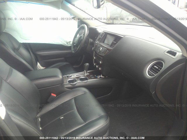 5N1AR2MM5FC603127 - 2015 NISSAN PATHFINDER S/SV/SL/PLATINUM BLACK photo 5