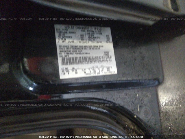 1FMRU17L02LA43946 - 2002 FORD EXPEDITION EDDIE BAUER BLACK photo 9