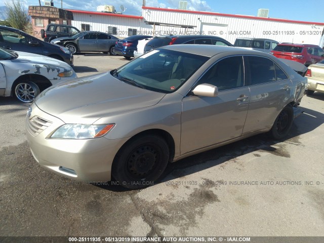 4T1BE46K48U760295 - 2008 TOYOTA CAMRY CE/LE/XLE/SE GOLD photo 2