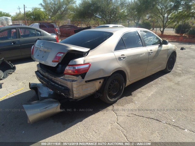 4T1BE46K48U760295 - 2008 TOYOTA CAMRY CE/LE/XLE/SE GOLD photo 4