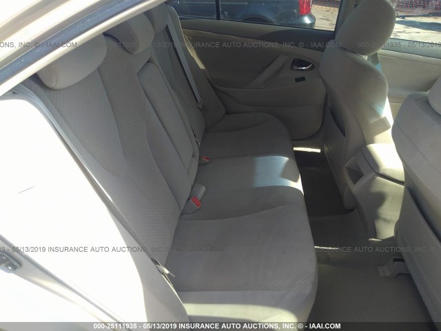 4T1BE46K48U760295 - 2008 TOYOTA CAMRY CE/LE/XLE/SE GOLD photo 8