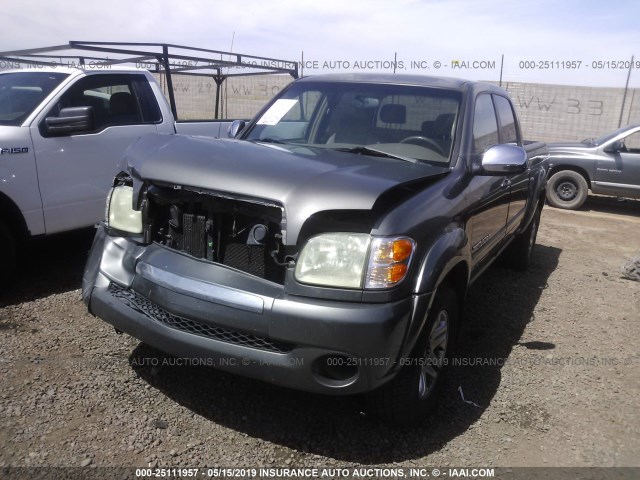 5TBET34194S449139 - 2004 TOYOTA TUNDRA DOUBLE CAB SR5 GRAY photo 2