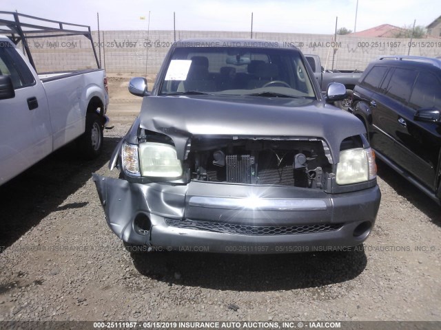 5TBET34194S449139 - 2004 TOYOTA TUNDRA DOUBLE CAB SR5 GRAY photo 6