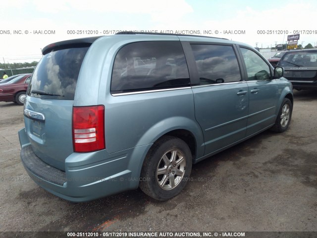 2A8HR54P58R814961 - 2008 CHRYSLER TOWN & COUNTRY TOURING Light Blue photo 4
