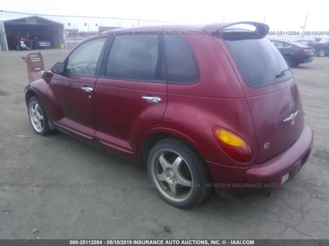 3C8FY78G54T329653 - 2004 CHRYSLER PT CRUISER GT RED photo 3